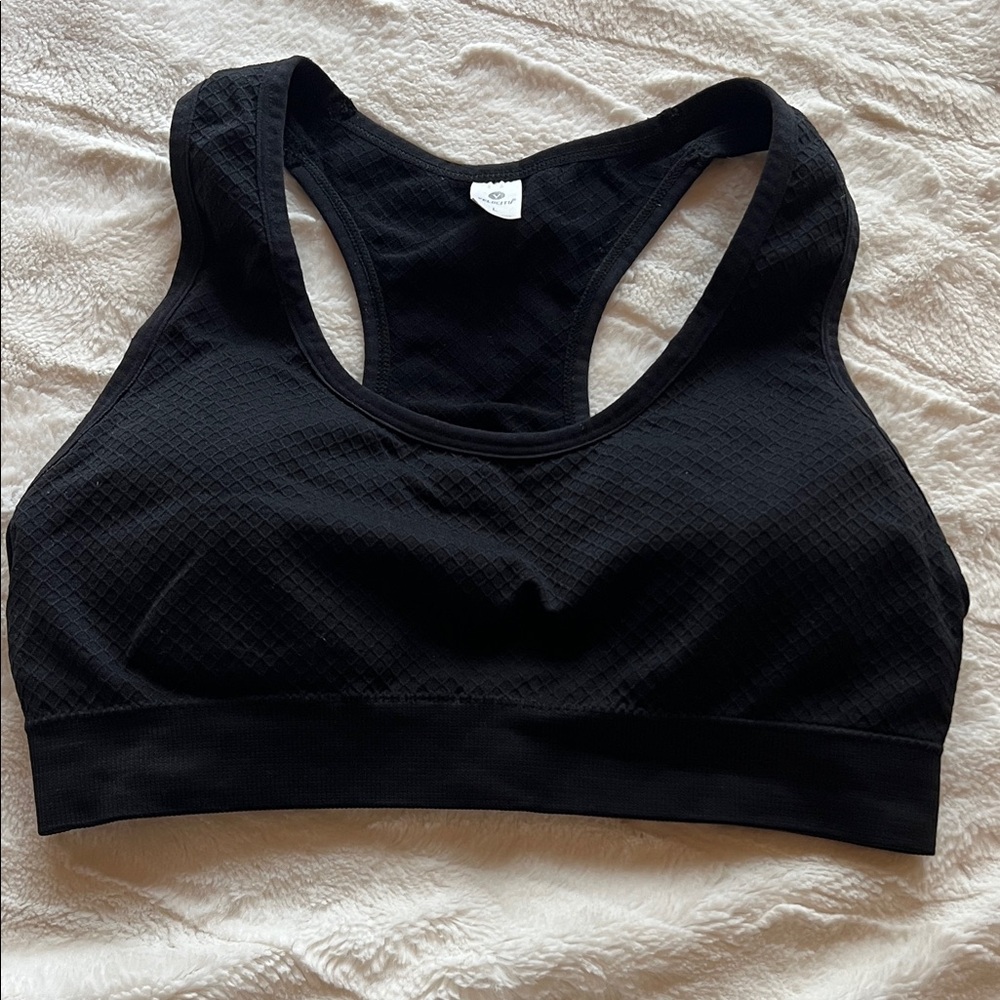 Black Velocity Women's Sports Bra